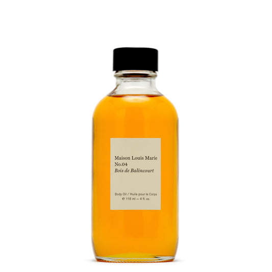 Maison Louis Marie - No.04 Bois de Balincourt Natural Body Oil | Luxury Clean Beauty + Non-Toxic Fragrance (4 fl oz | 118 ml)