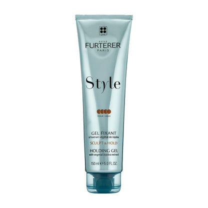 Rene Furterer STYLE Holding Gel - Sculpts & Styles with Strong Hold - With Moisturizing Jojoba Extract - For All Hair Types - Vegan & Silicone-Free - 5.0 fl. oz.