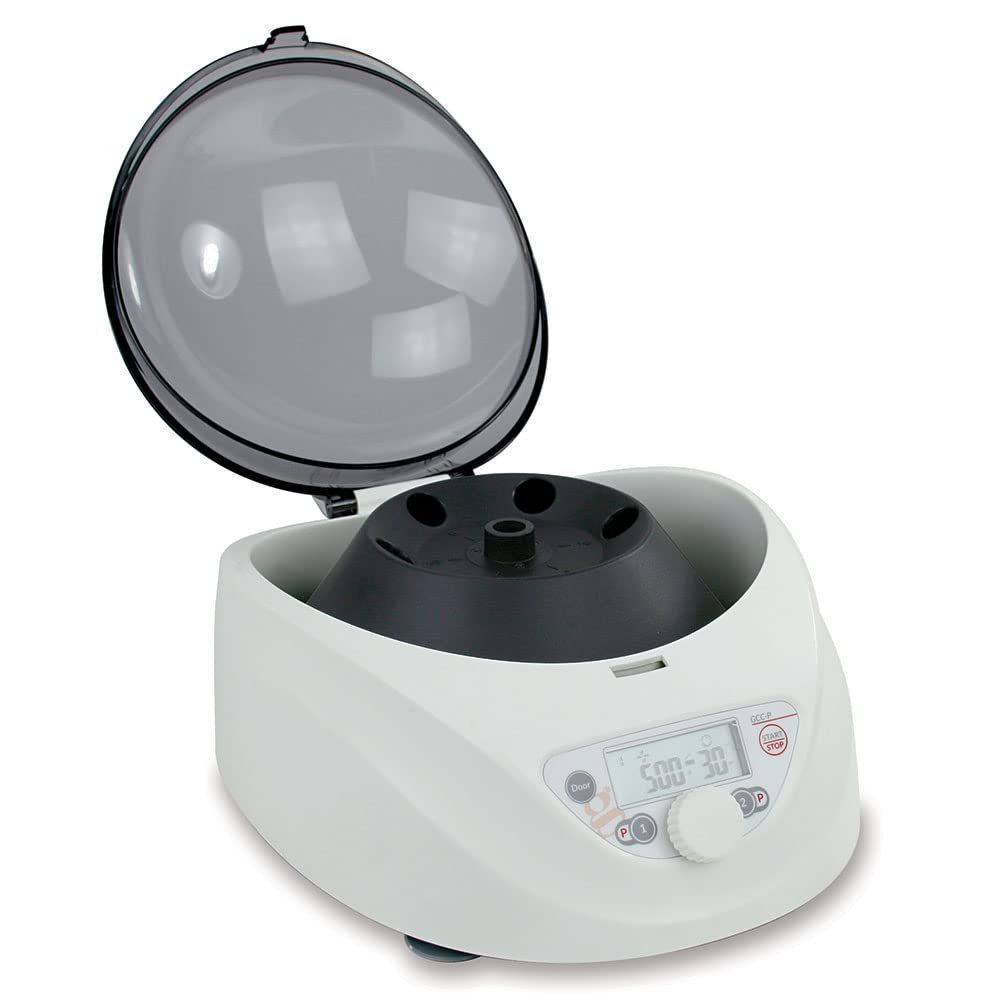 Globe Scientific GCC-P Centrifuge, Clinical, Portable, with Two Program Locations, 12VDC Car Adaptor, w/ 6-Place 15mL Rotor