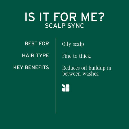 Biolage Scalp Sync Oil Balancing Hair Serum - Absorbs Excess Oil Between Washes, Leave-In Scalp Treatment, Fermented Tea Blend, Vegan, 1.6 Fl Oz