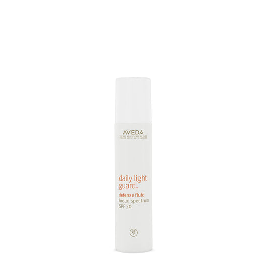 Aveda Daily Light Guard Defense Fluid Broad Spectrum SPF 30 | Mineral Face Sunscreen | UVA/UVB Protection, 1 Fl Oz