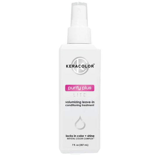 Keracolor Purify Plus Lite Leave-In Conditioning Treatment for Fine to Medium Hair, Detangling, Neutralizes Hard Minerals, Color-Safe, 7 Fl Oz