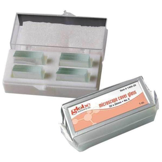 Globe Scientific 1412-20 Cover Glass, 24 x 40mm, No. 2 Thickness (Case of 10)
