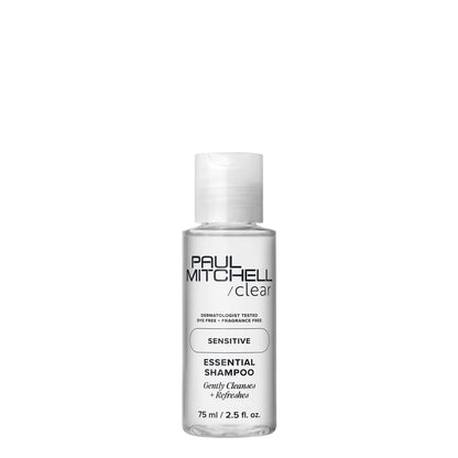 Paul Mitchell Clear Essential Shampoo, Fragrance Free, For Sensitive Scalp + Skin