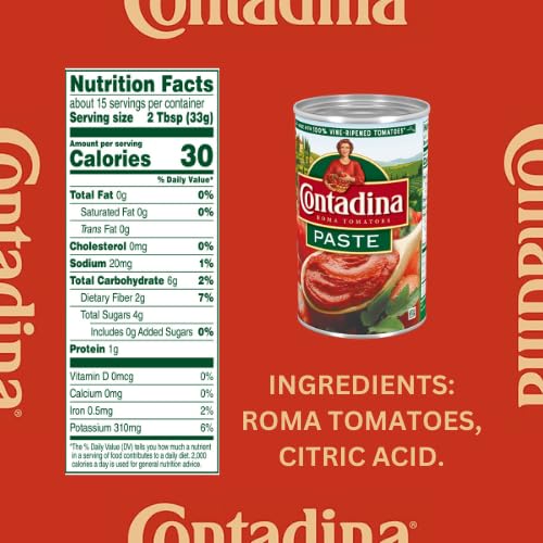 Contadina Tomato Paste, 18 oz. Can (pack of 12)