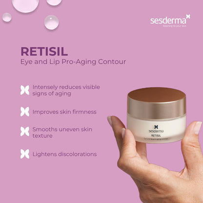 Sesderma RETISIL Eye And Lip Pro-Aging Contour | Ageless Beauty System | Wrinkles | Silky Smooth Skin, 1.0 fl oz