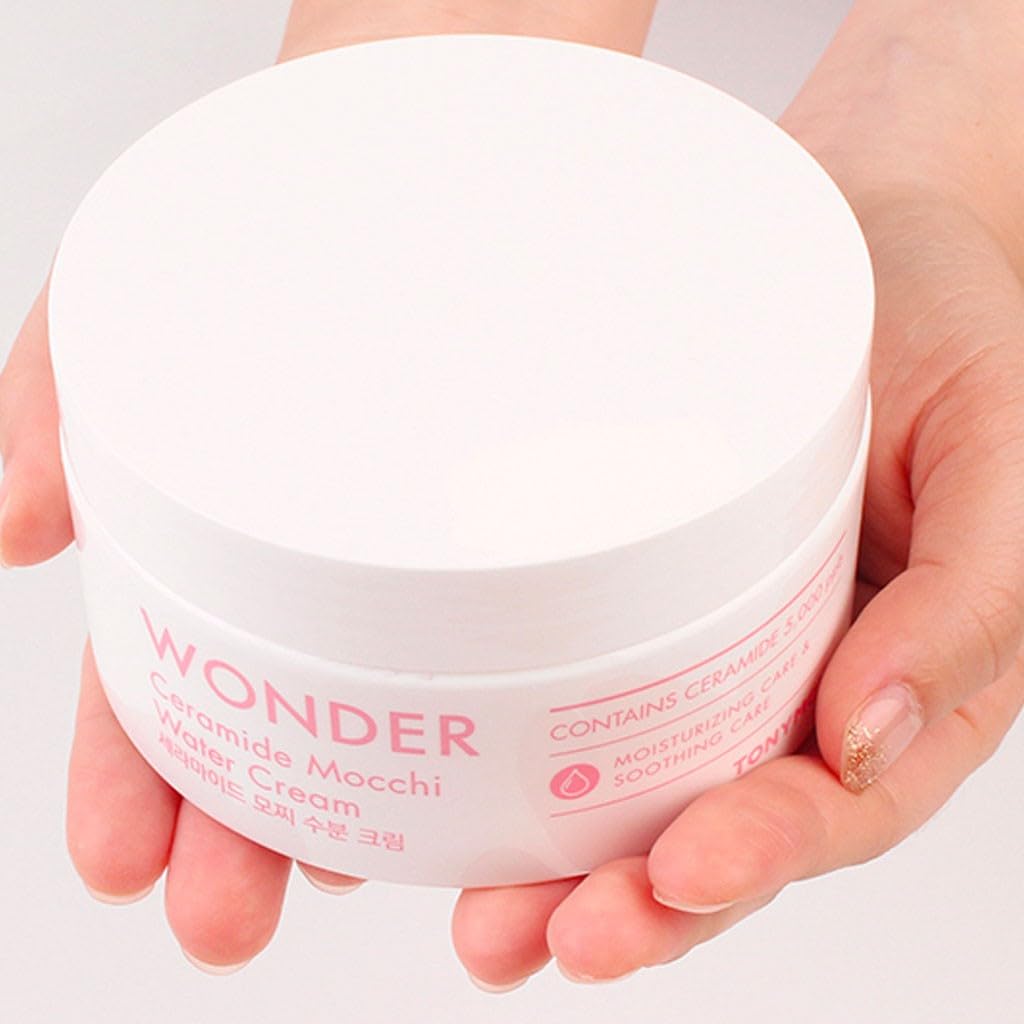 TONYMOLY Wonder Ceramide Mochi Body Cream, Moisturizing Body & Face Cream, Korean Face Moisturizer, Hydrating & Skin Repairing, for All Skin Types