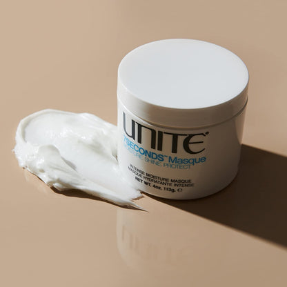 UNITE Hair – 7SECONDS Masque – Deep Conditioning Treatment to Restore Elasticity, Strength & Long-Lasting Shine – Intensive Hydration for All Hair Types – 4 Fl Oz