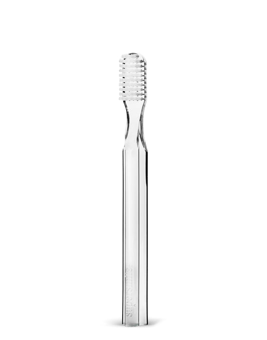 Supersmile New Generation Toothbrush w/Patented 45° Soft Nylon Bristles - Whitening Tooth Brush w/Ergonomic Handle Guarantees ADA Recommended Brushing Angle for Adults & Children