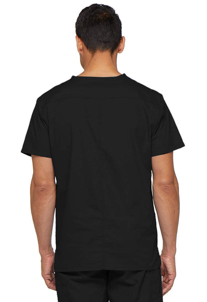 Dickies Mens V-Neck Scrub Top with 5 Pockets - Medical & Nursing Uniform Shirt, Side Vents - 81906