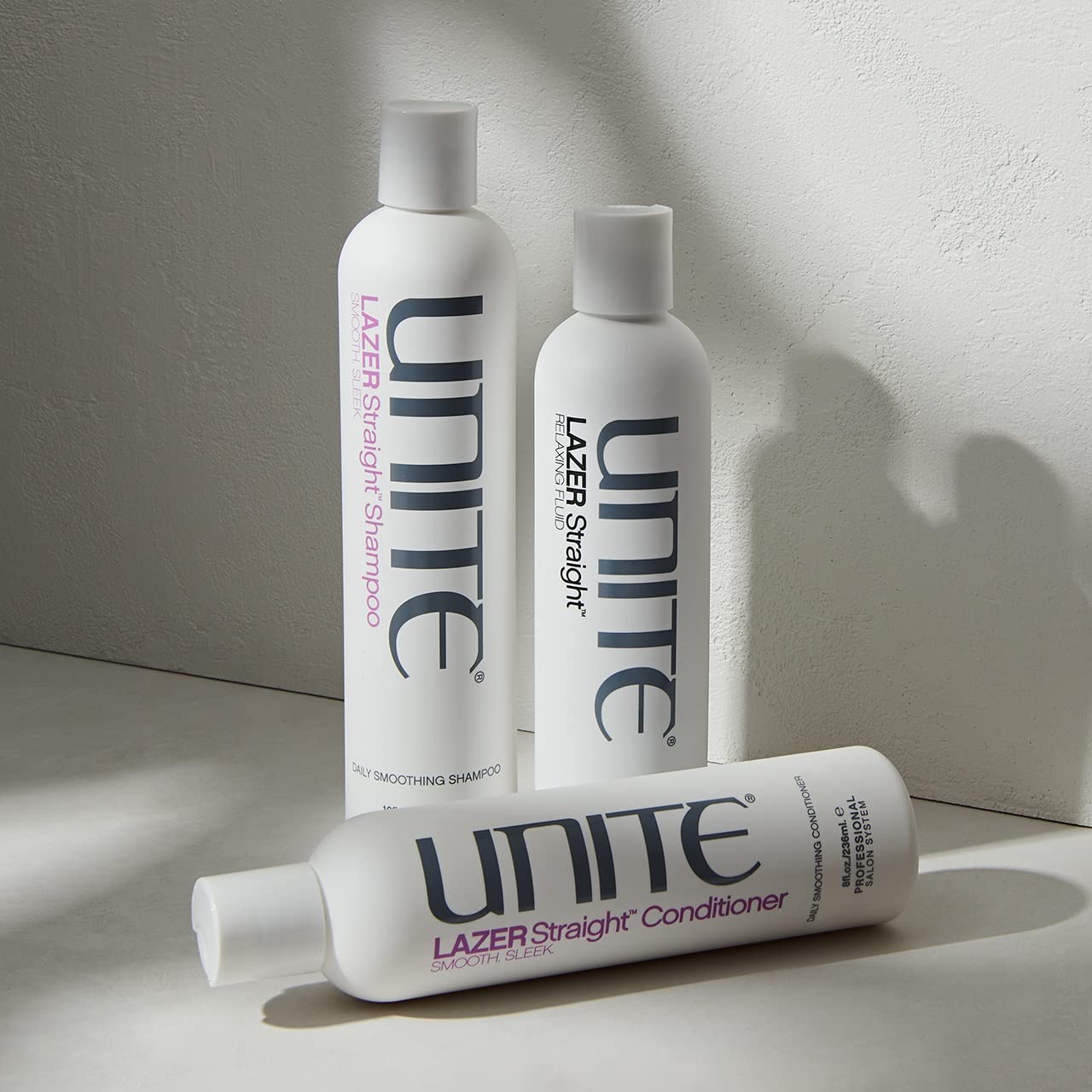 UNITE Hair – LAZER Straight Shampoo – Smoothing Cleanser to Tame Frizz & Control Unruly Hair – For Thick or Coarse Hair – 10 Fl Oz