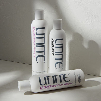 UNITE Hair – LAZER Straight Shampoo – Smoothing Cleanser to Tame Frizz & Control Unruly Hair – For Thick or Coarse Hair – 10 Fl Oz
