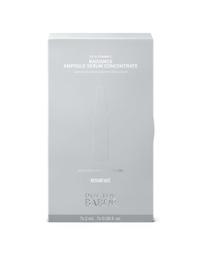 Doctor BABOR Radiance Ampoules Serum, 20% Vitamin C Treatment, with Hyaluronic Acid, High Dose, Face Pigment Spot Minimiser, for Smoother Skin with Glow, Against Wrinkles, 100% Vegan, 7 x 2 ml