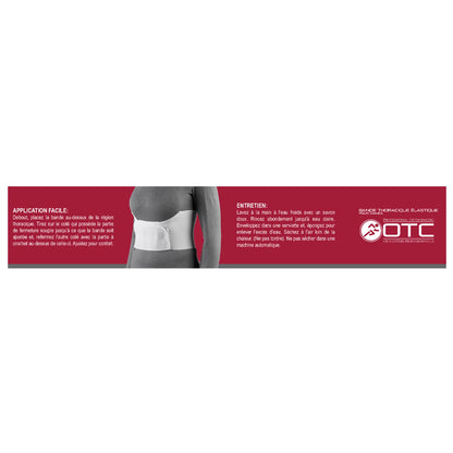 OTC Rib Belt for Women, 6-Inch Elastic Chest Panel, Universally Adjustable