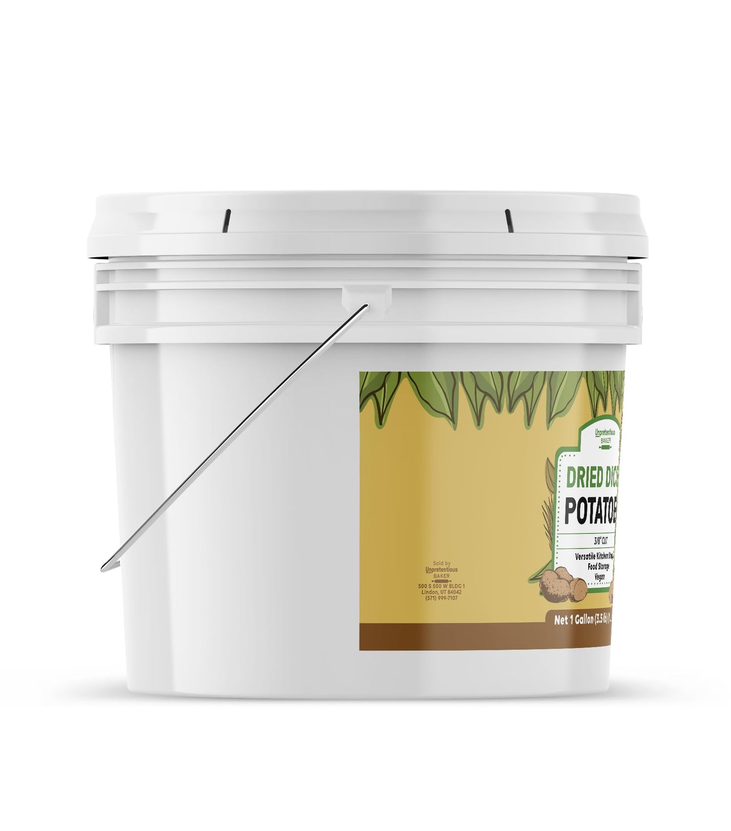 Unpretentious Dried Diced Potatoes, 1 Gallon, Soups, Stews, Food Storage Potatoes (56 Ounce)