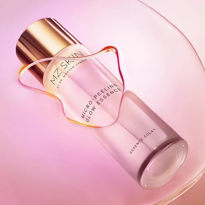 MZ SKIN Micro-Peeling Glow Essence 1.01 fl oz | 5% Azeloglicina, 3% Succinic & 2% Tranexamic Acid | Brightens, Clarifies & Smooths