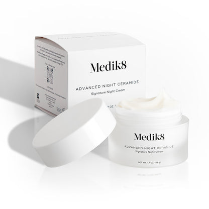 Medik8 Advanced Night Ceramide - Signature Anti Aging Night Cream for Face - Face Moisturizer with Skin Tightening Ceramides and Antioxidants - 1.7 oz
