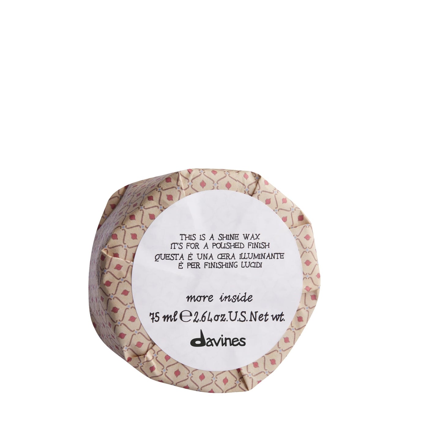 Davines This Is A Shine Wax, Light Hold High Shine & Polish - Creamy Wax for Glossy Finish - Workable Texture for Sleek Styles, 2.54 Fl Oz