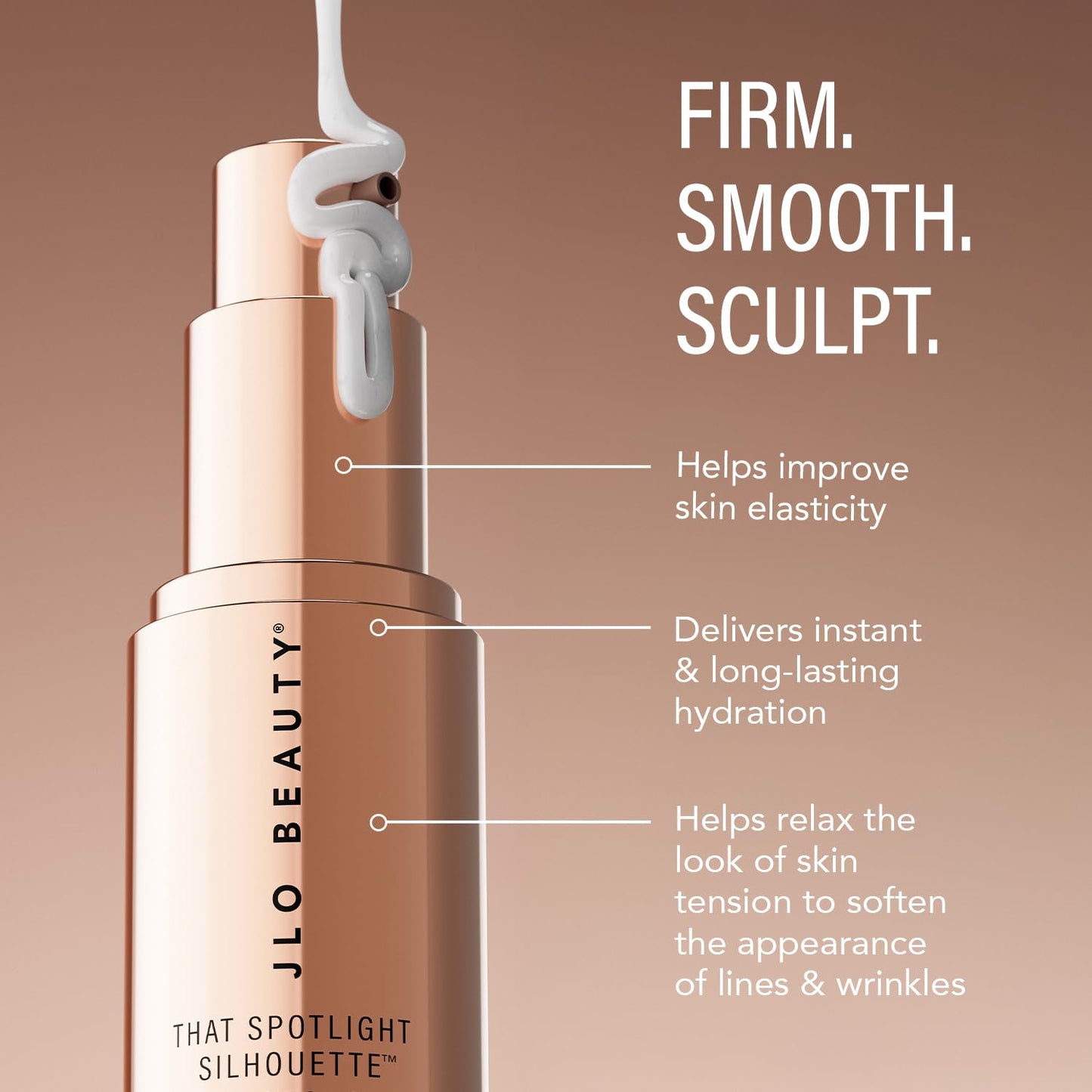 JLO Beauty That Spotlight Silhouette Firming Neck Serum, Hydrating & Sculpting Treatment with Peptides, Red Algae & Hyaluronic Acid, Dermatologist Tested, 50ml