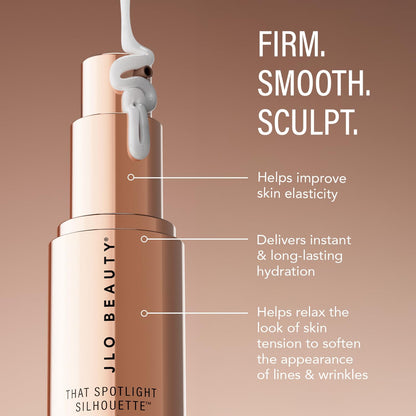 JLO Beauty That Spotlight Silhouette Firming Neck Serum, Hydrating & Sculpting Treatment with Peptides, Red Algae & Hyaluronic Acid, Dermatologist Tested, 50ml