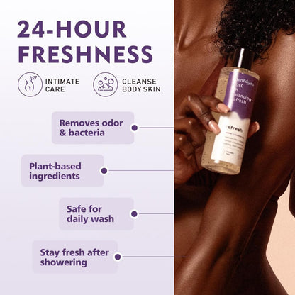Her Refresh pH Balance Feminine Wash, Natural & Organic Ingredients, Hydrating Body Wash Eliminate Odor-8fl oz