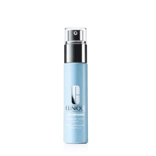 Clinique Turnaround Accelerated Renewal Face Serum For All Skin Types | Exfoliating + Smoothing, 1 Fl Oz