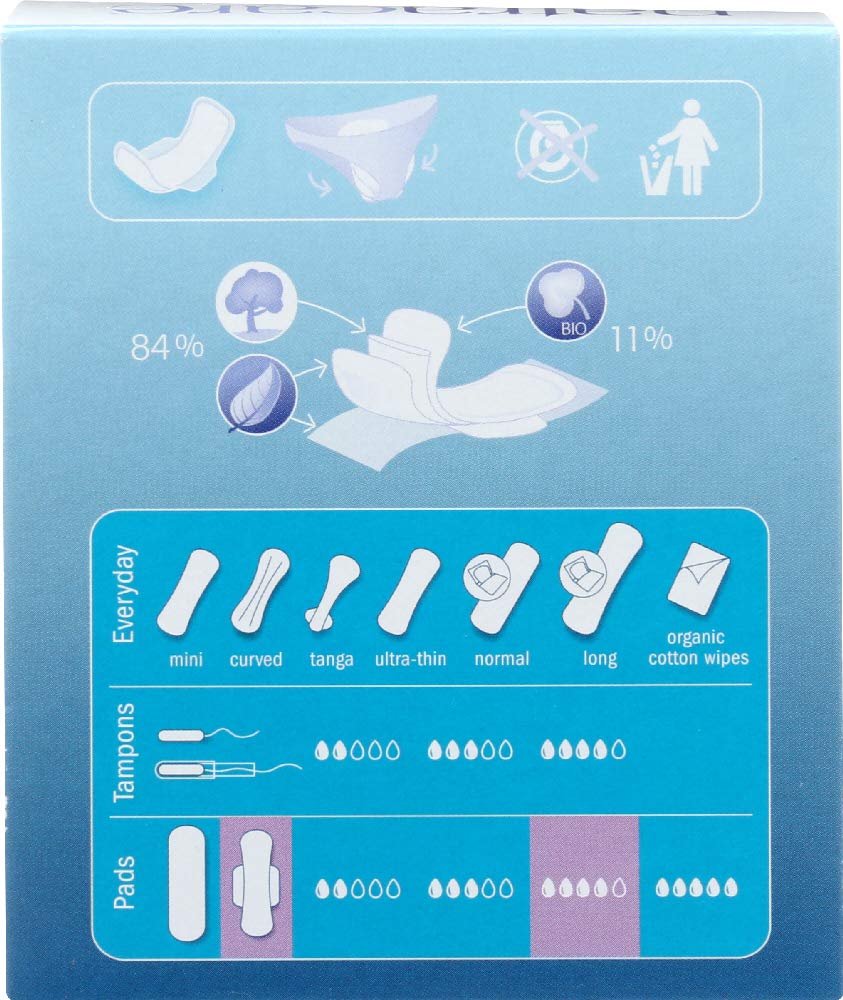 Natracare 3104 Ultra Long Pads 10 Count, 6 Pack