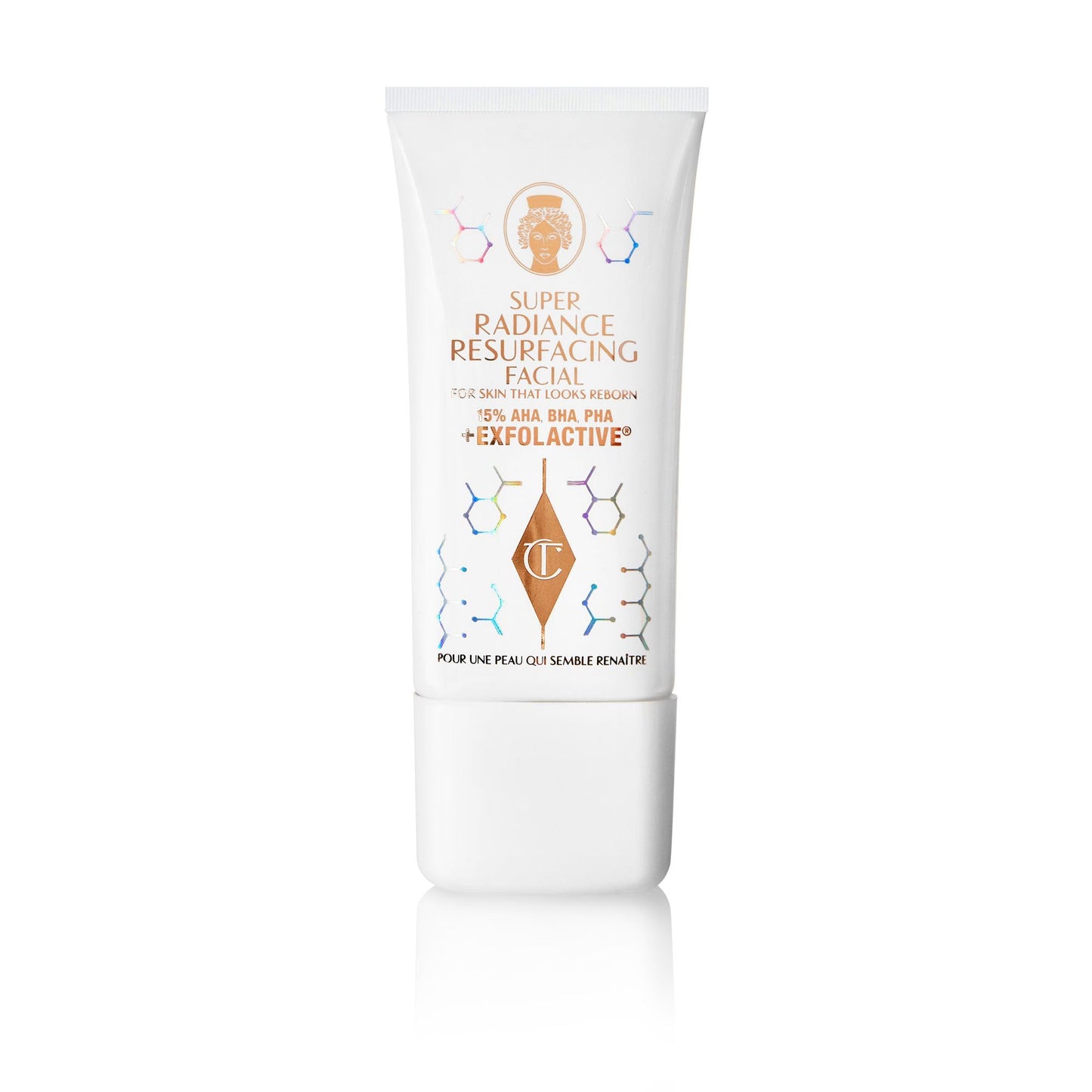 Charlotte Tilbury Super Radiance Face Exfoliator - Gentle Exfoliating Mask with Salicylic & Glycolic Acid - Refines Pores, Improves Radiance, Hydrates & Adds Glow