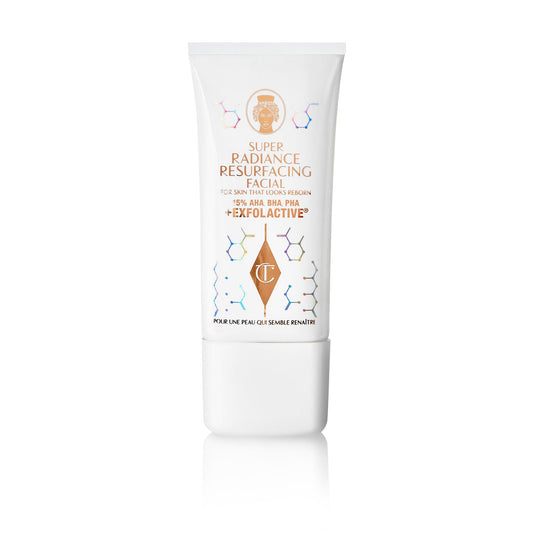 Charlotte Tilbury Super Radiance Face Exfoliator - Gentle Exfoliating Mask with Salicylic & Glycolic Acid - Refines Pores, Improves Radiance, Hydrates & Adds Glow
