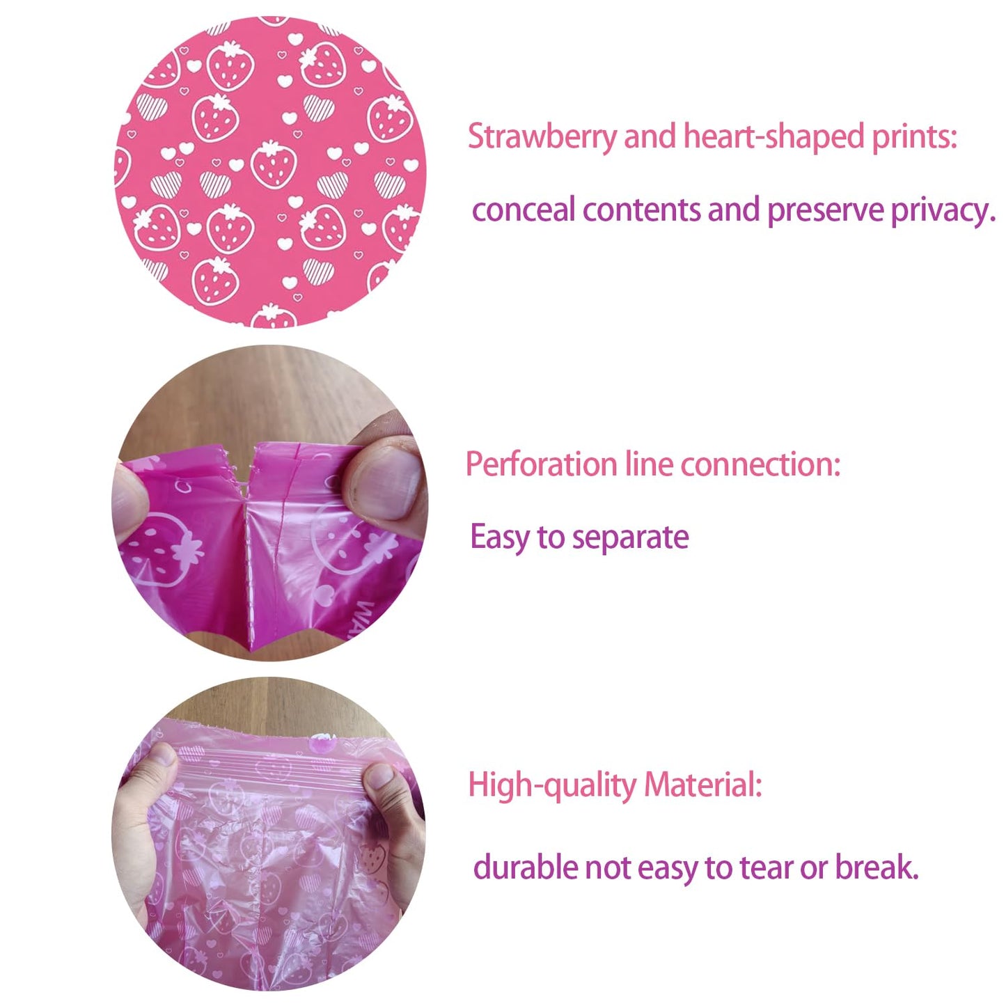 300Pcs Sanitary Napkin Disposal Bags, Feminine Hygiene Disposal Bags, Disposal for Tampons, Liners, and Pads
