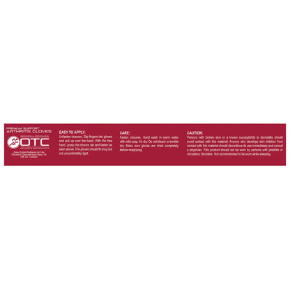 OTC Premium Support Arthritis Gloves, 1 Pair, Large