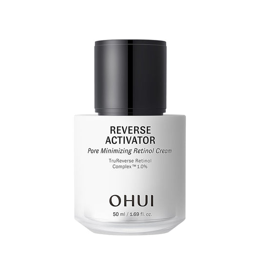 OHUI Reverse Activator Pore Minimizing Retinol Cream | Korean Skin Care | Low to Non-irritating Retinol Moisturizer for Face | Visibly Reduces Wrinkles and Pore Size
