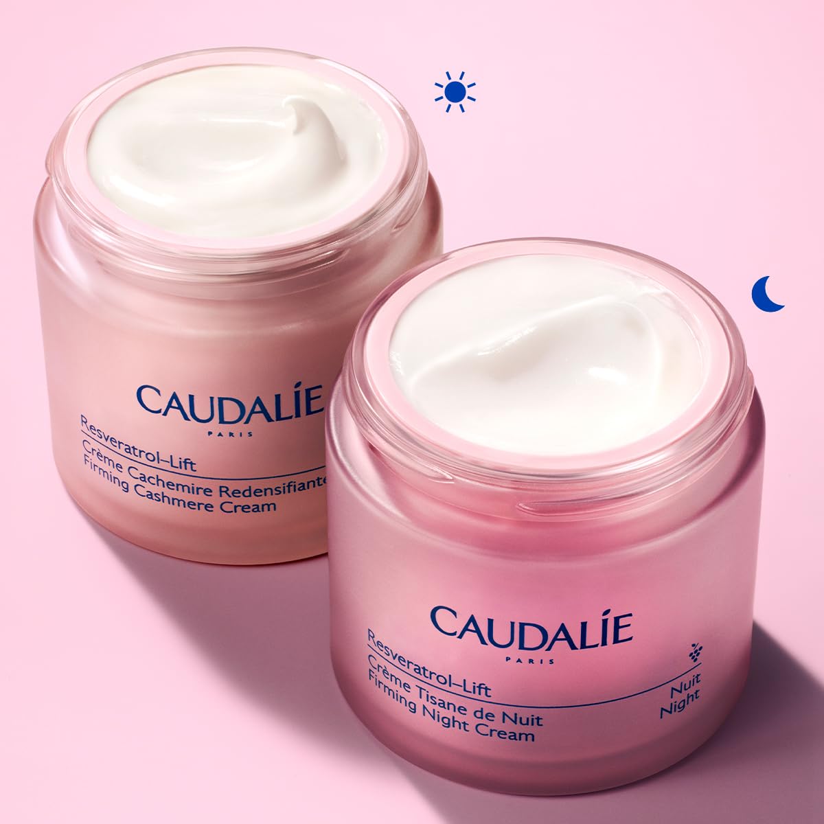 Caudalie Resveratrol-Lift Retinol Alternative Firming Night Cream Moisturizer, Refillable - 50 mL