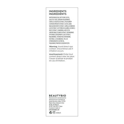 BeautyBio GLOfacial Hydro-Infusion Deep Pore Cleansing + Blue LED Clarifying Set: Tool + Concentrate