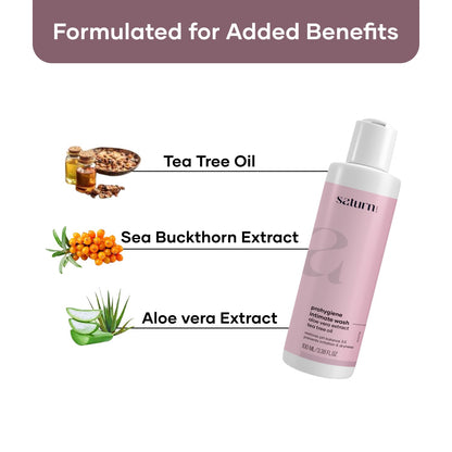 Saturn Intimate Wash for Women | pH Balancing Feminine Wash with Aloe Vera Extracts & Tea Tree Oil | Refreshing Gentle Wash | Good Health Company