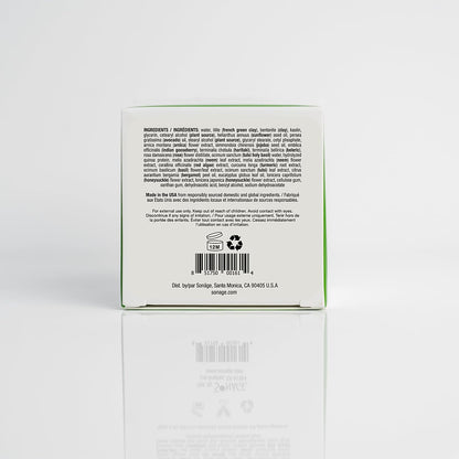 SONAGE Tulsi Soothing Tri Clay Mask | For Acne-Prone Skin | Mineral Rich Clay Mask Unclogs and Purifies Pores | Neem Oil and Turmeric