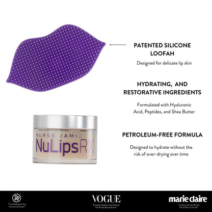 Nurse Jamie NuLips RX Moisturizing Lip Balm & Exfoliating Lip Brush