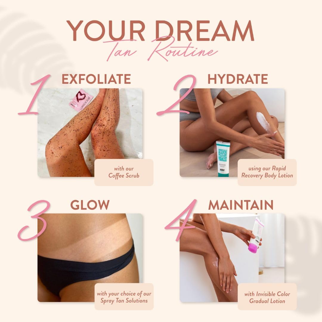 MineTan Spray Tan Solution | Bronze Collection - Dark Sunless Tanning Solutions for a Bronzed, Glow Skin Finish, Fast Dry, Hydrating, Coconut Scented, Salon Pro Formula Fake Tanner Mist, 33.8 Fl Oz