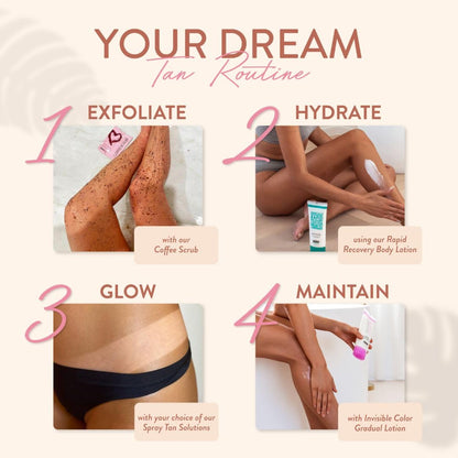 MineTan Spray Tan Solution | Bronze Collection - Dark Sunless Tanning Solutions for a Bronzed, Glow Skin Finish, Fast Dry, Hydrating, Coconut Scented, Salon Pro Formula Fake Tanner Mist, 33.8 Fl Oz