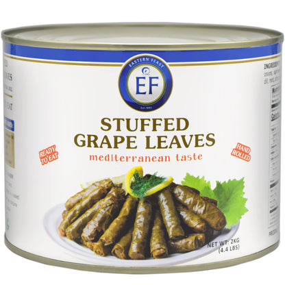 Eastern Feast - Stuffed Grape Leaves, 4.4 Lbs (2 Kg) Vegan Suitable