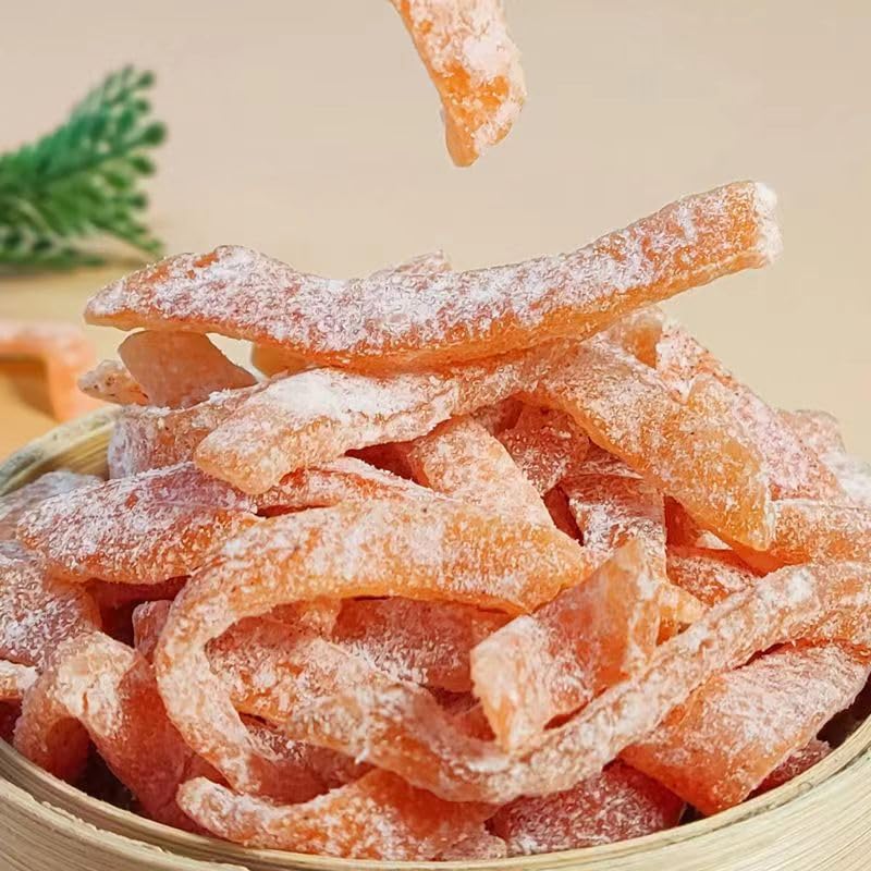 Tangerine Peel 10.6 OZ. Orange Peel Honey Tangerine Peel Casual snack snacks candied fruit dried Making tea Dried Mandarin Orange Peel Real Fruit