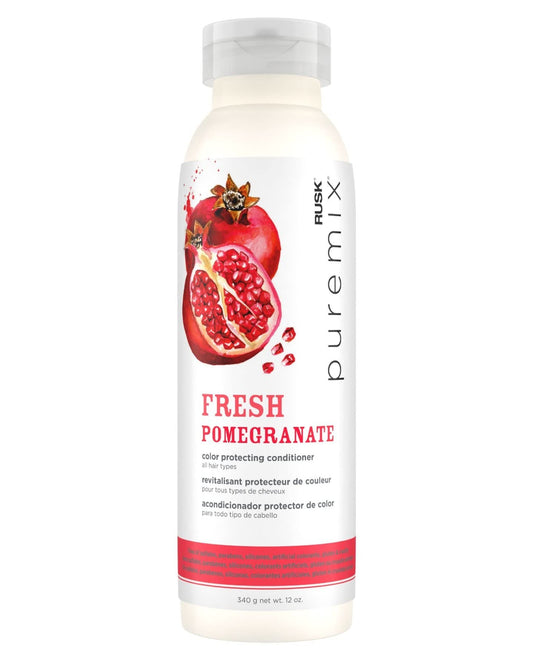 RUSK Puremix Fresh Pomegranate Color Protecting Conditioner for All Hair Types, Prolong Color Radiancy and Shine, Reduces Dryness and Breakage, Cruelty-Free, 35 oz