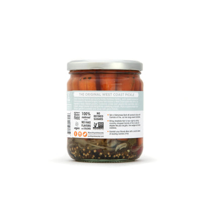 Carriots of Fire - Spicy Pickled Carrot Sticks with Jalapeño - Gourmet Carrots for Snacking - non-GMO, Kosher, Gluten-Free 16 oz (2-pack)