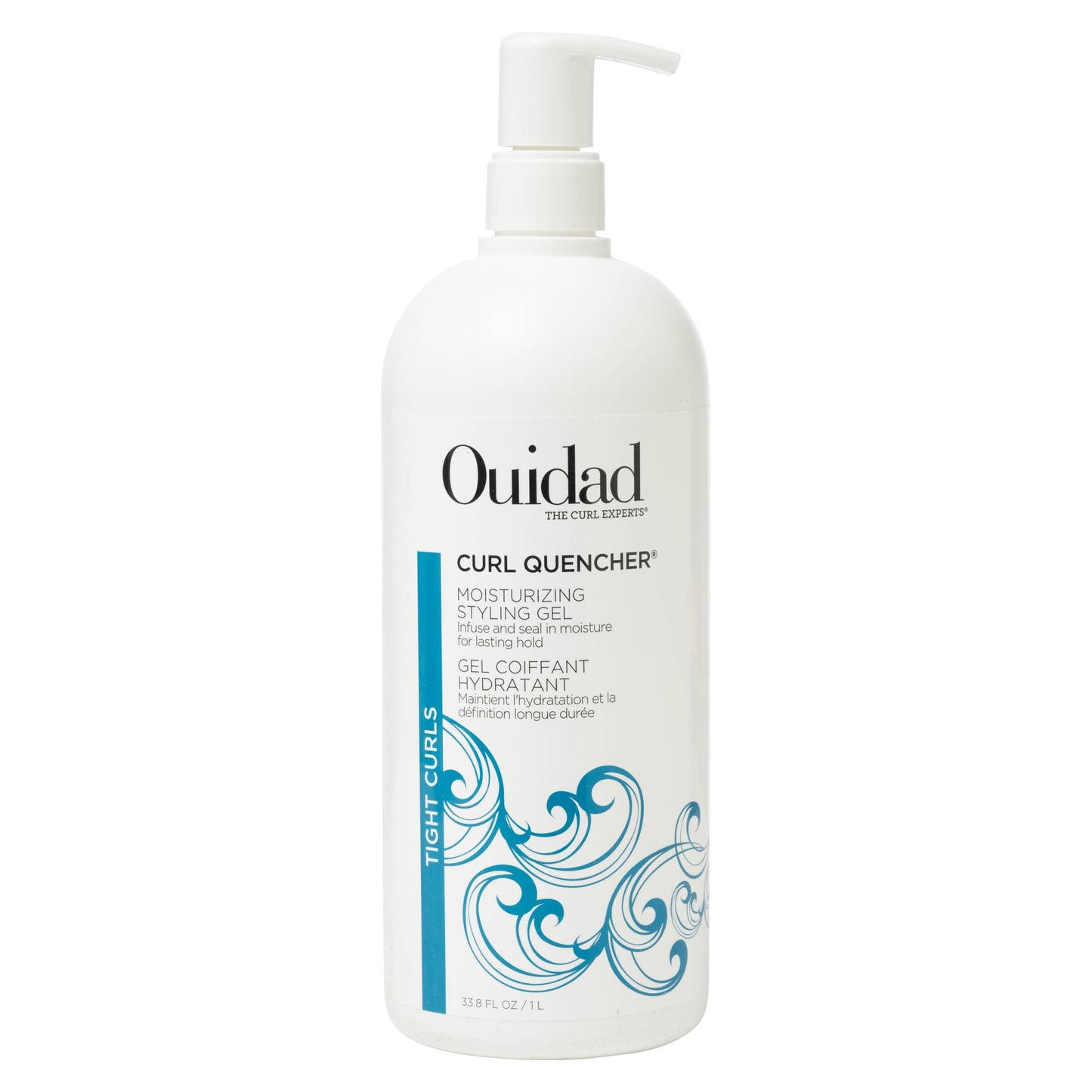 Ouidad Curl Quencher Moisturizing Styling Gel for Tight Curls – Adds Flexible Hold, Bounce, and Frizz-Free Definition to Curly Hair, Hydration & Moisture, Sulfate & Mineral Oil Free