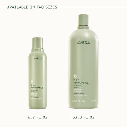 Aveda Pure Abundance Volumizing Shampoo | Shampoo For Fine Hair | Removes Product Build-Up And Excess Oil | 4X More Volume* | Notes of Jasmine, Peppermint, Pamarosa and Ylang Ylang