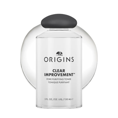 Origins Clear Improvement Pore Purifying Toner | Reduces Shine & Great for Oily Skin | With Salicylic Acid, 5 Fl Oz