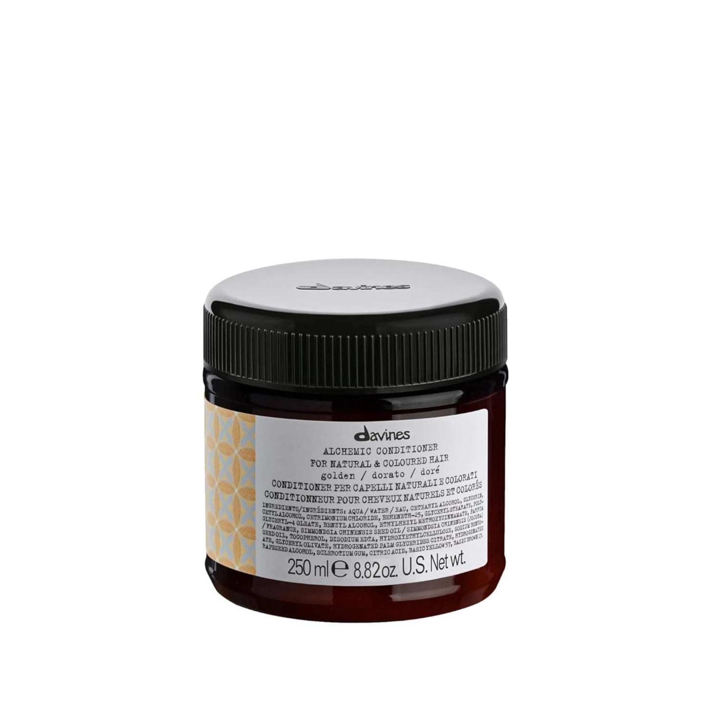 Davines Alchemic Conditioner Golden, Color Depositing Cream for Golden Blonde & Honey Hair - Intensifies & Hydrates Warm Blonde Tones with Jojoba Oil, 8.45 Fl Oz