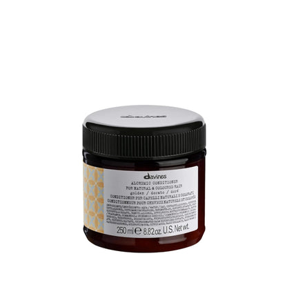 Davines Alchemic Conditioner Golden, Color Depositing Cream for Golden Blonde & Honey Hair - Intensifies & Hydrates Warm Blonde Tones with Jojoba Oil, 8.45 Fl Oz