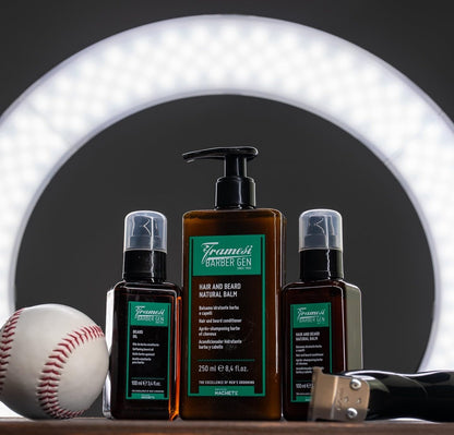 Framesi Barber Gen Hair & Beard Care | Men's Natural Shampoo | Men's Natural Conditioner | Professional Grade, Barber Quality