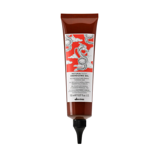 Davines Naturaltech Energizing Gel, Stimulating & Fortifying for Thinning Hair & Hair Loss - With Caffeine Phytoceuticals - Leave-In Treatment for Scalp & Fragile Hair, 5.07 Fl Oz